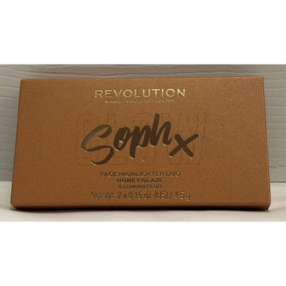 Revolution Soph X Glow Honey Glaze Face Highlighter Duo - Picture 1 of 3